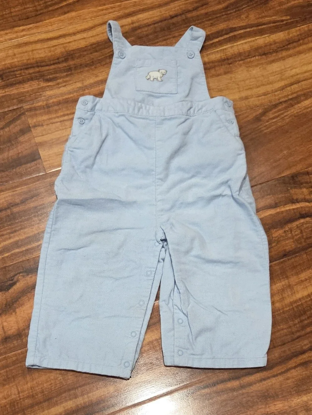 Janie & Jack EUC 12-18 Months Corduroy Overalls, Plaid Bodysuit, Cotton Bodysuit